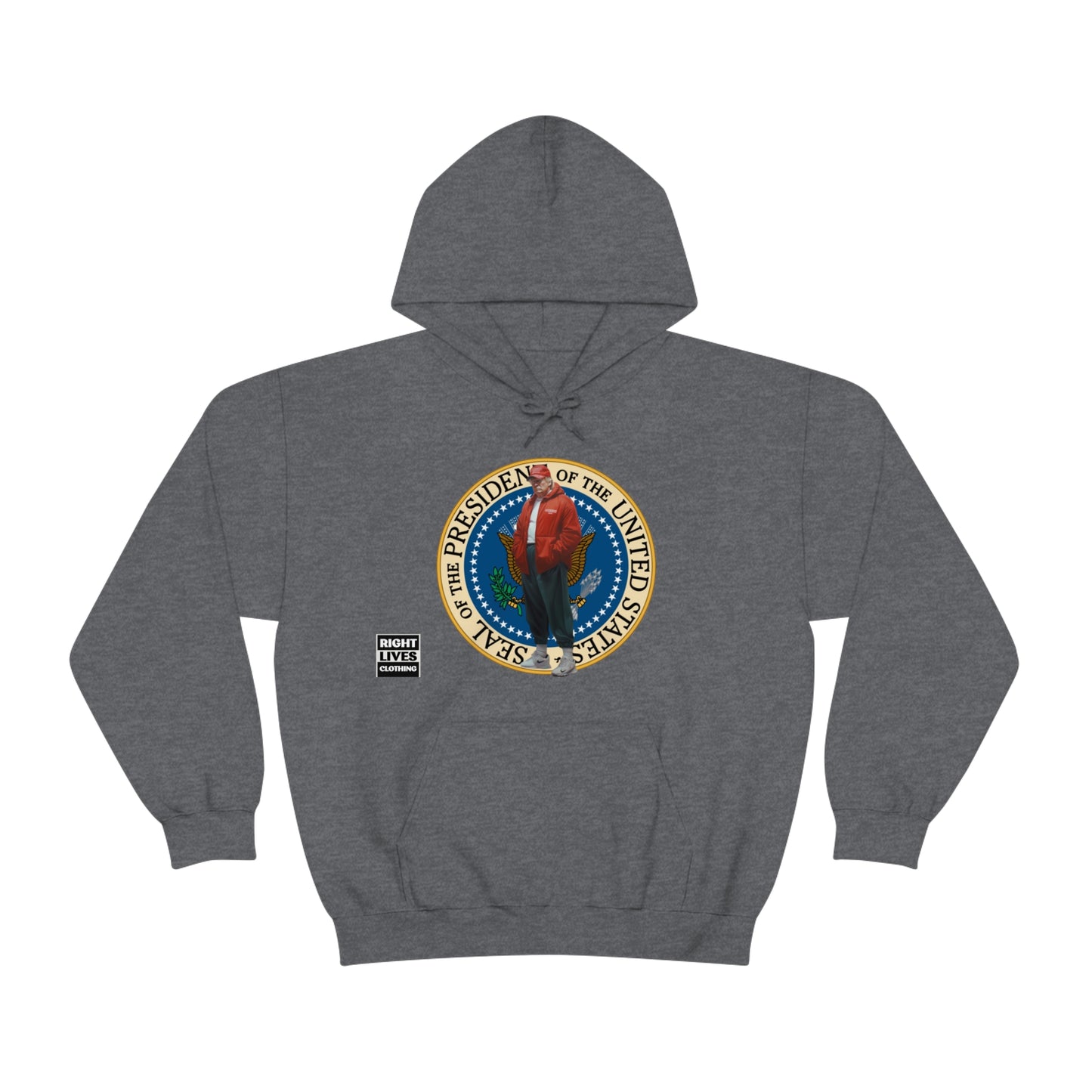 Donald Trump Street Pressy Seal Heavy Blend™ Hoodie