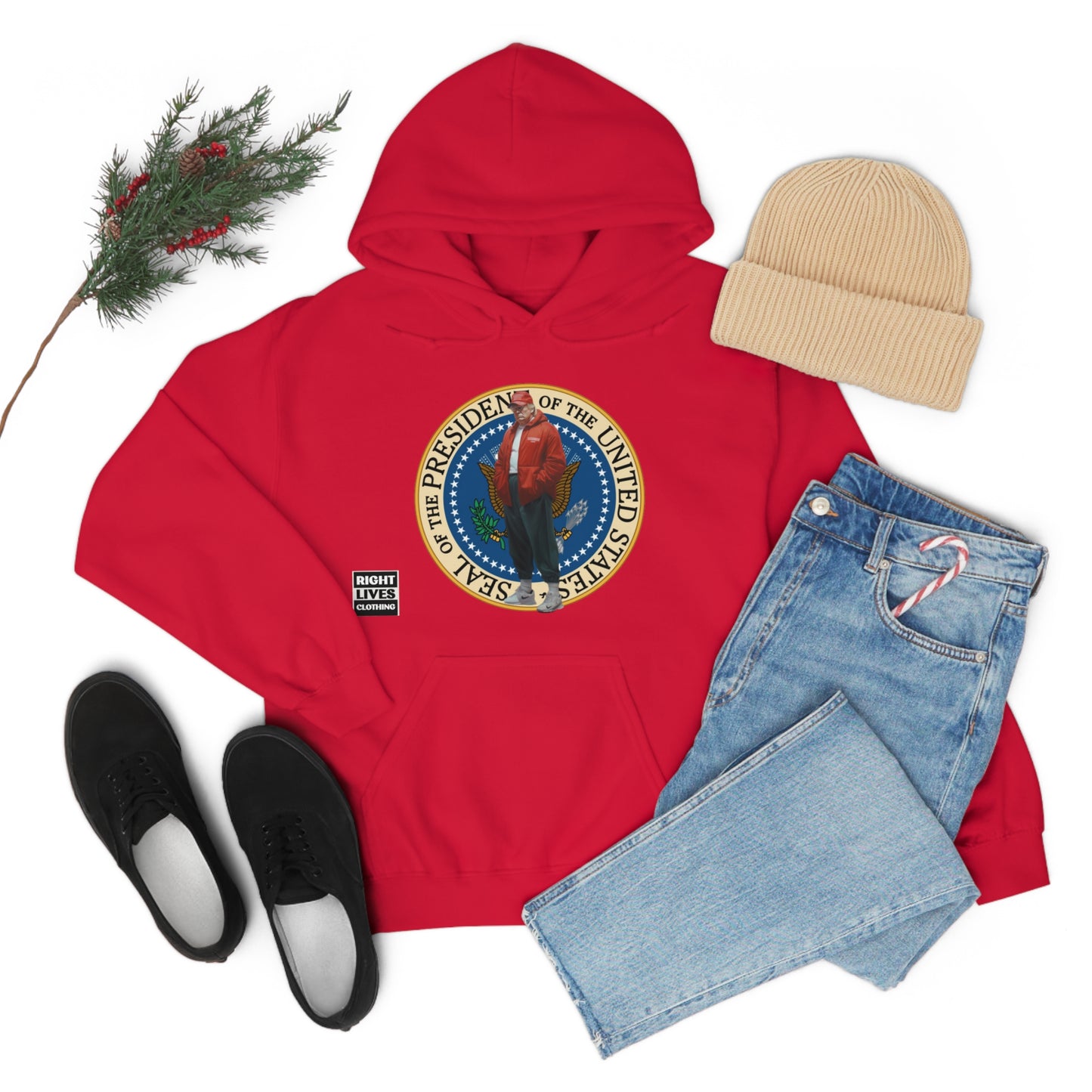 Donald Trump Street Pressy Seal Heavy Blend™ Hoodie