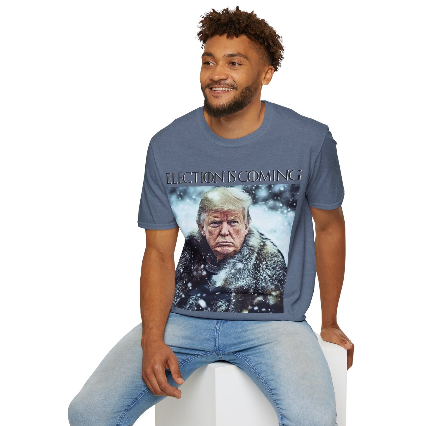 Donald Trump Election Is Coming Again T-shirt Light Blue