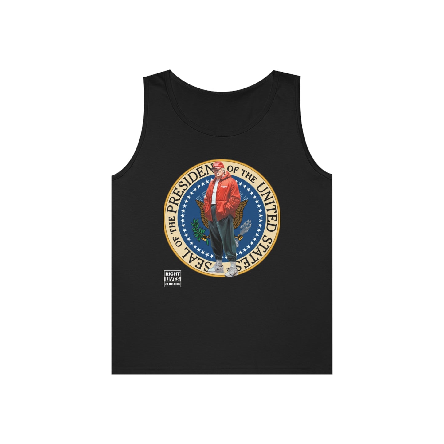Supreme Donald Trump Pressy Seal Cotton Tank Top