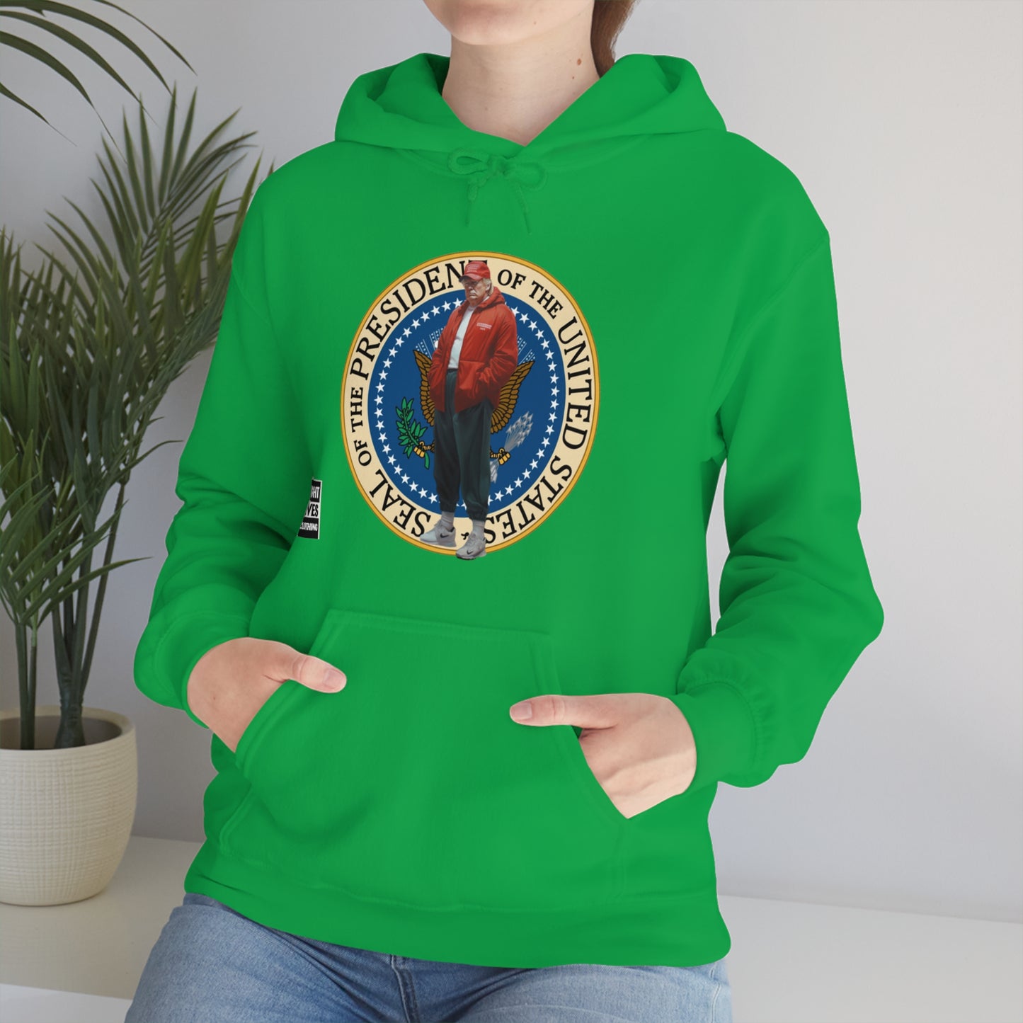 Donald Trump Street Pressy Seal Heavy Blend™ Hoodie