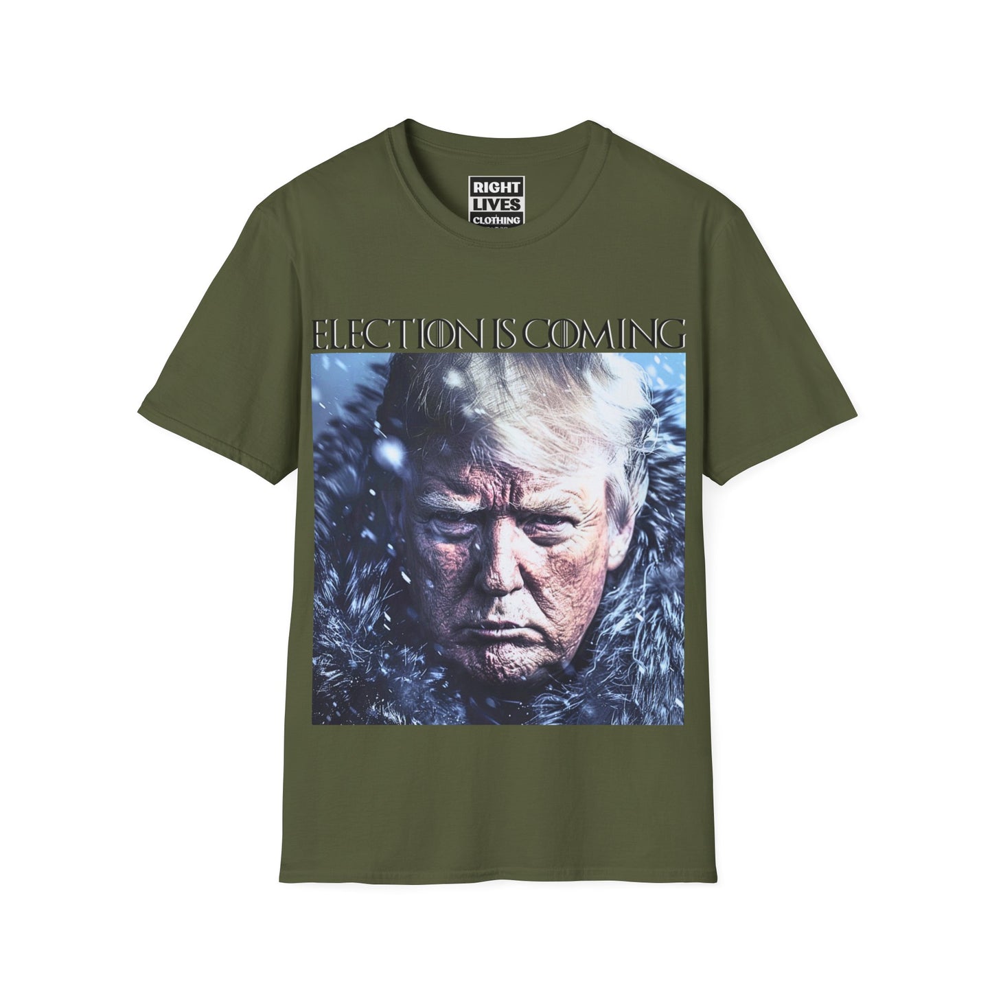 Election Is Coming Donald Trump T-Shirt Charcoal