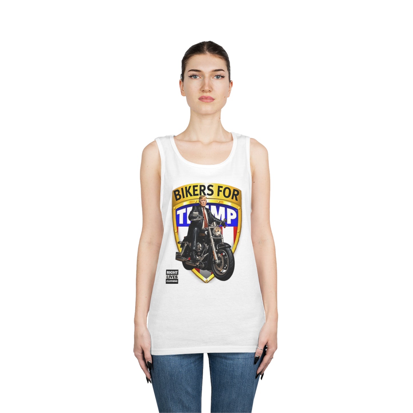 Bikers For Donald Trump Cotton Tank Top