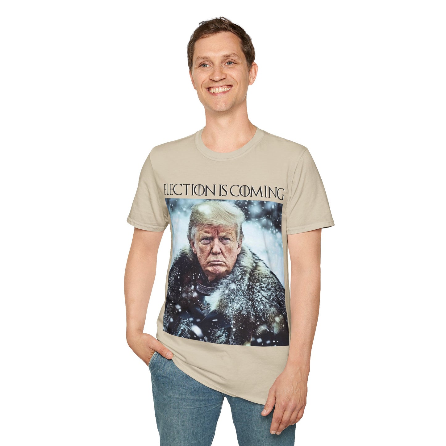 Donald Trump Election Is Coming Again T-shirt Light Blue