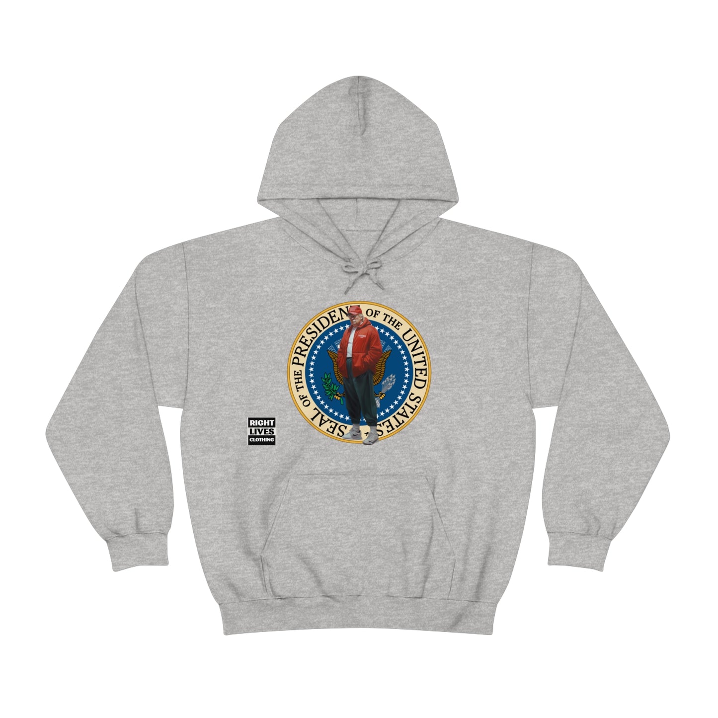 Donald Trump Street Pressy Seal Heavy Blend™ Hoodie