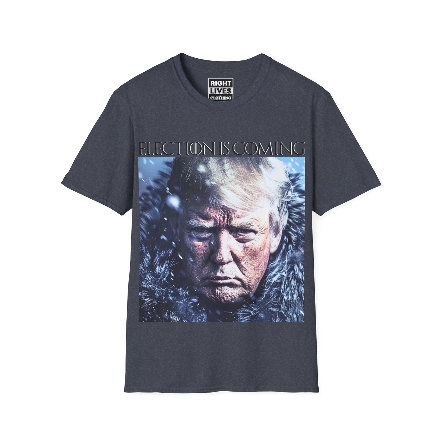 Election Is Coming Donald Trump T-Shirt Charcoal