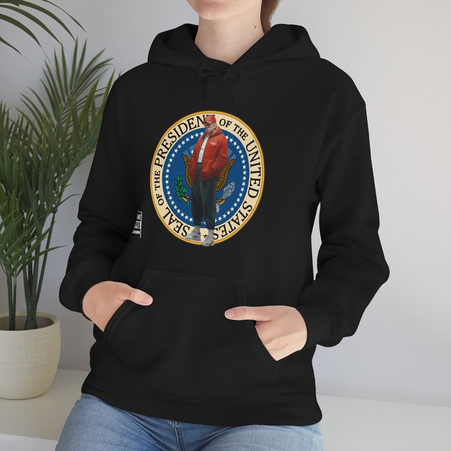 Donald Trump Street Pressy Seal Heavy Blend™ Hoodie