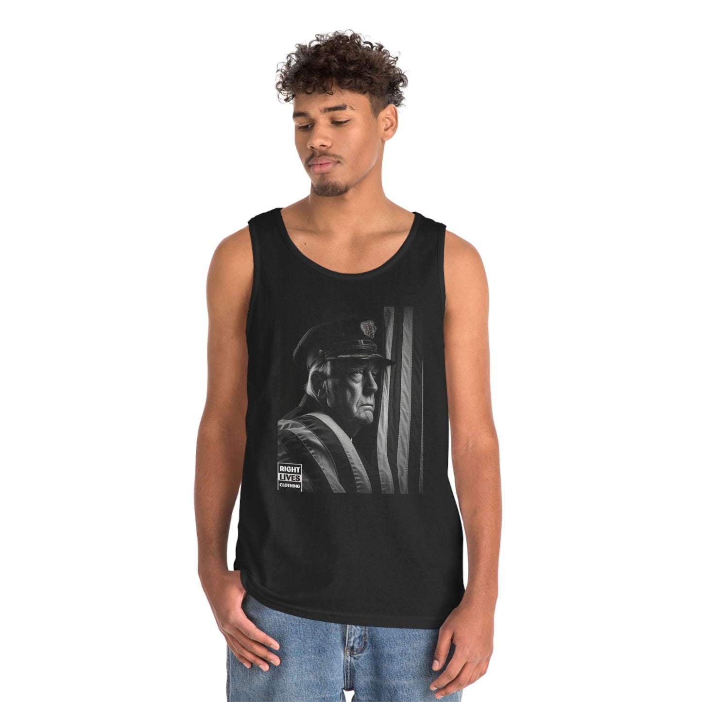 Trump Flag Tank - Unisex Heavy Cotton Tank Top
