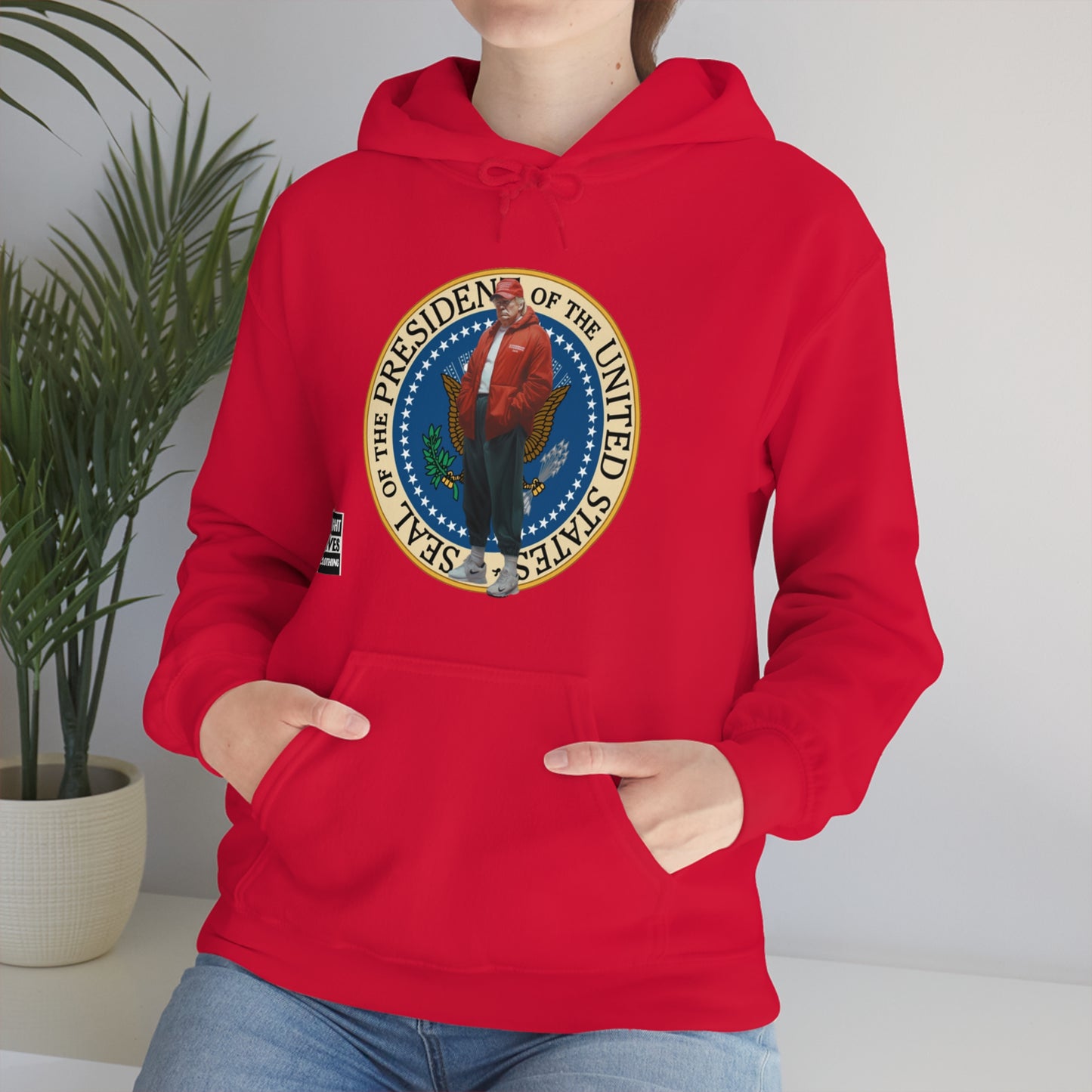 Donald Trump Street Pressy Seal Heavy Blend™ Hoodie