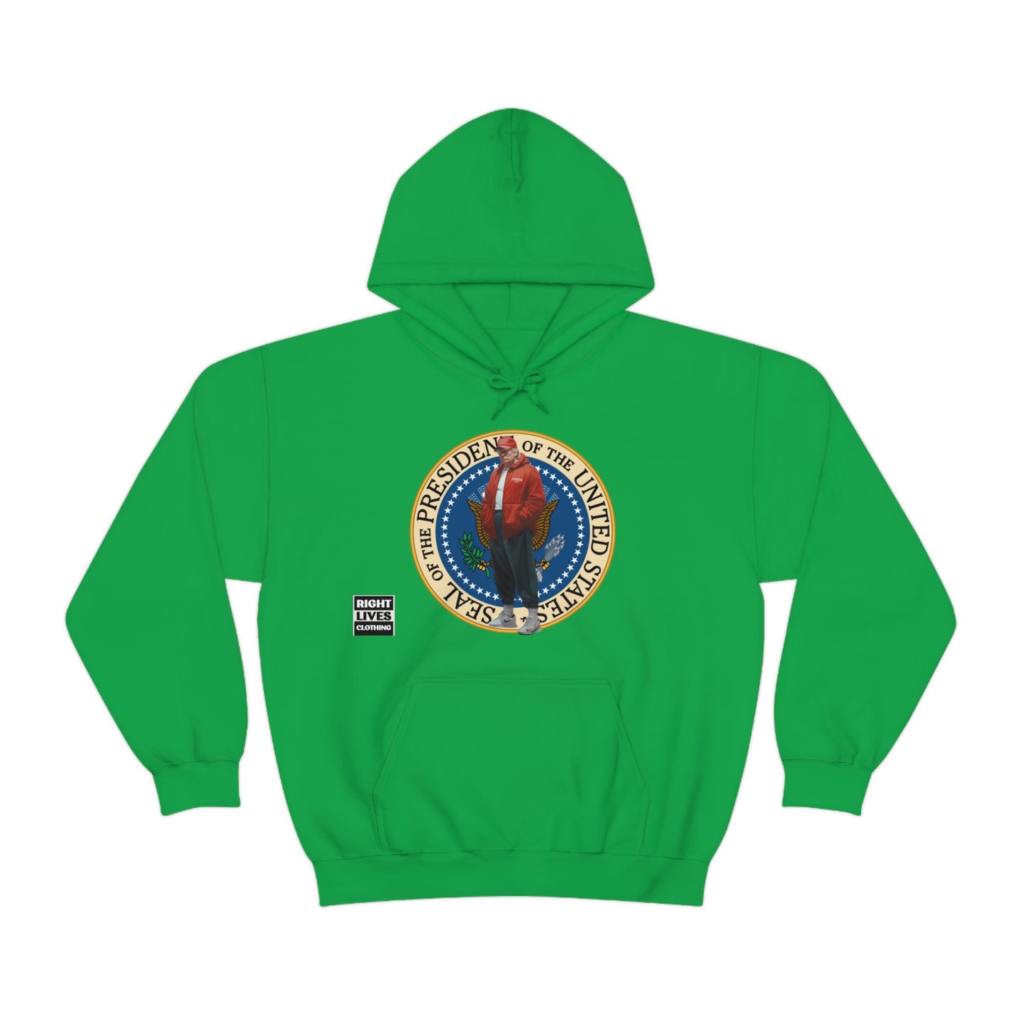 Donald Trump Street Pressy Seal Heavy Blend™ Hoodie