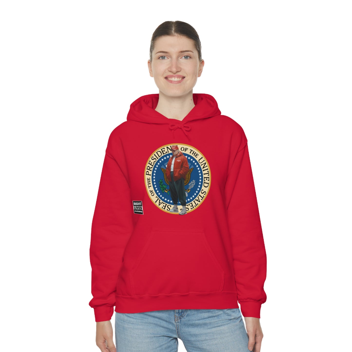 Donald Trump Street Pressy Seal Heavy Blend™ Hoodie