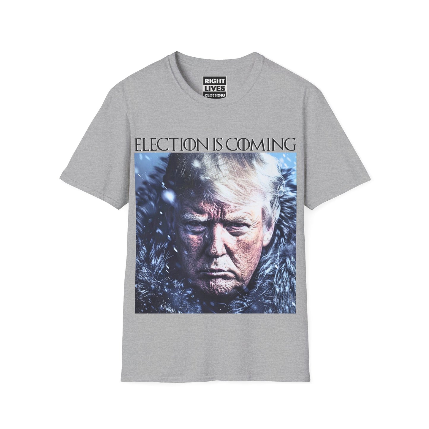 Election Is Coming Donald Trump T-Shirt Charcoal