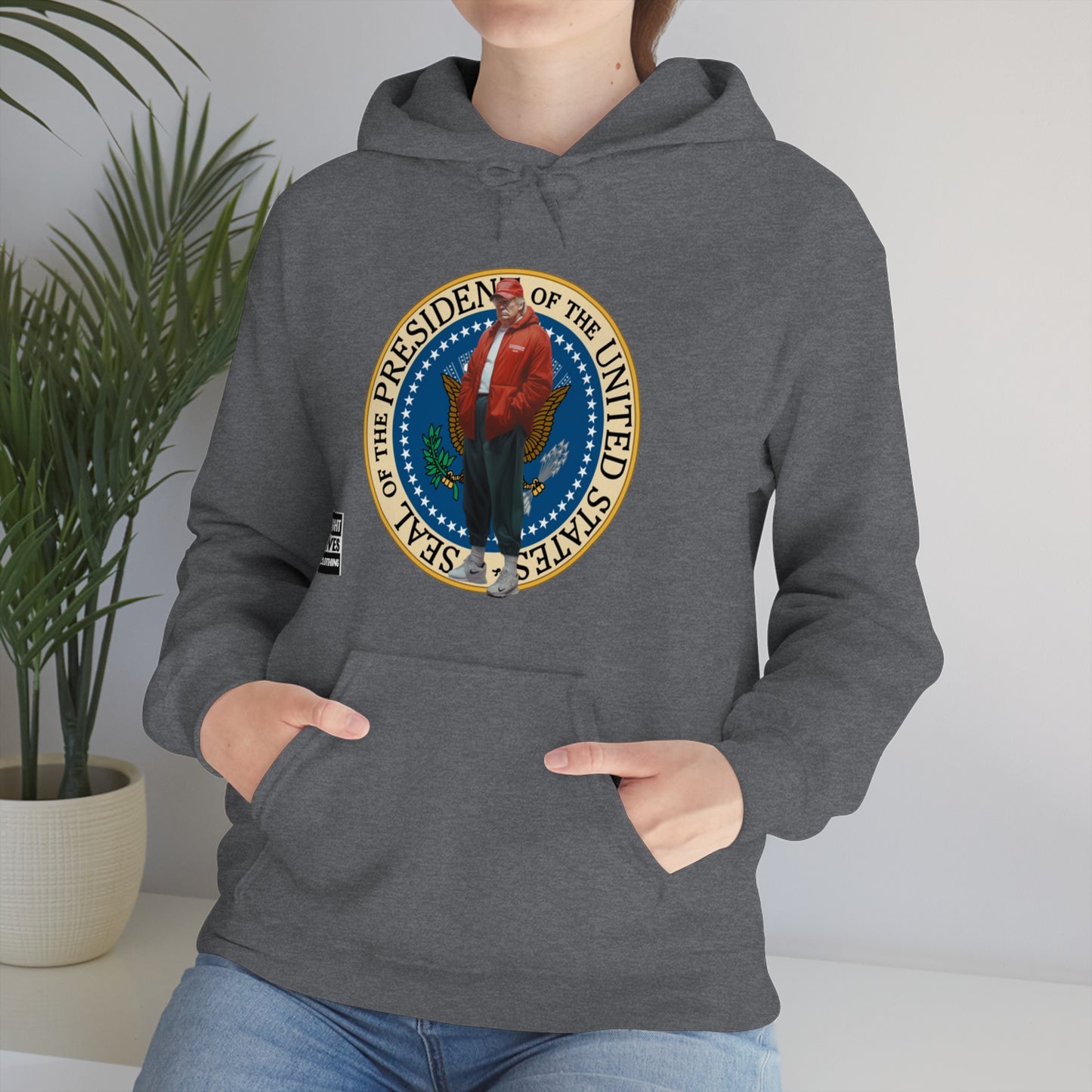 Donald Trump Street Pressy Seal Heavy Blend™ Hoodie