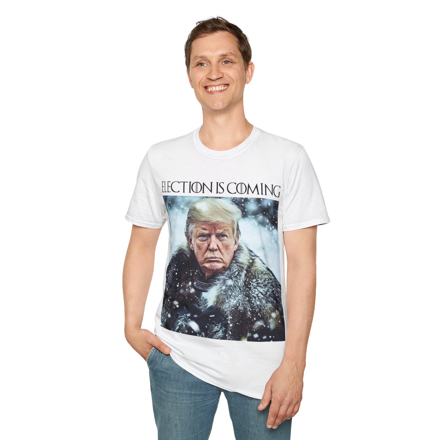 Donald Trump Election Is Coming Again T-shirt Light Blue