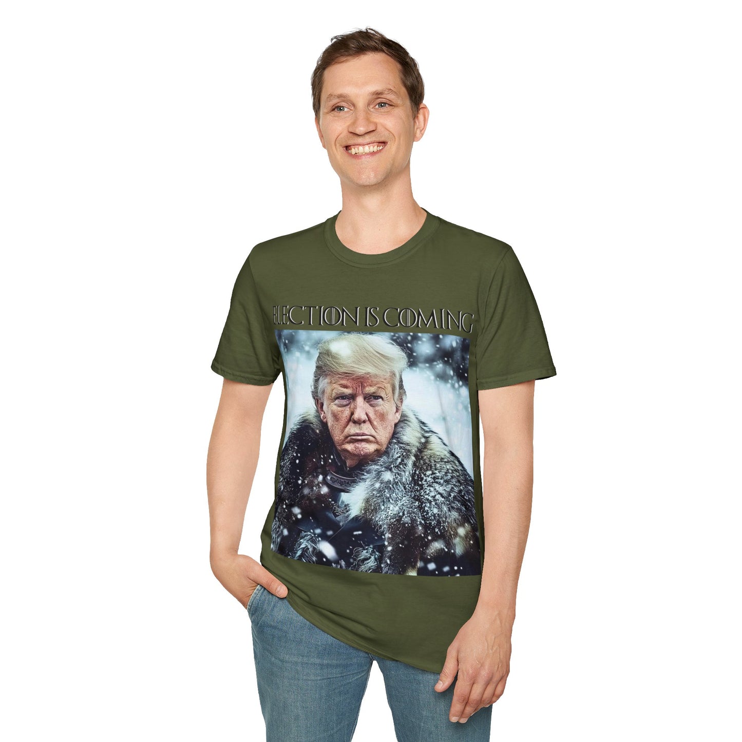 Donald Trump Election Is Coming Again T-shirt Light Blue