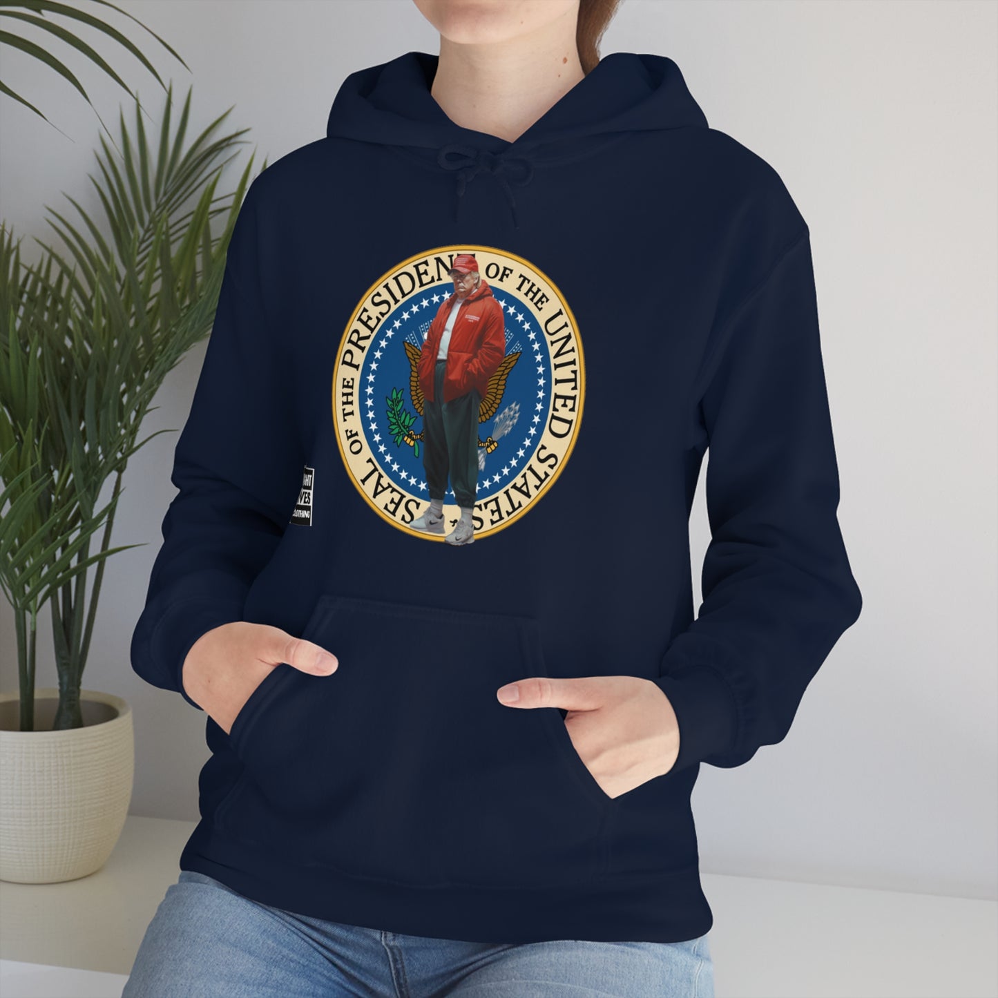 Donald Trump Street Pressy Seal Heavy Blend™ Hoodie