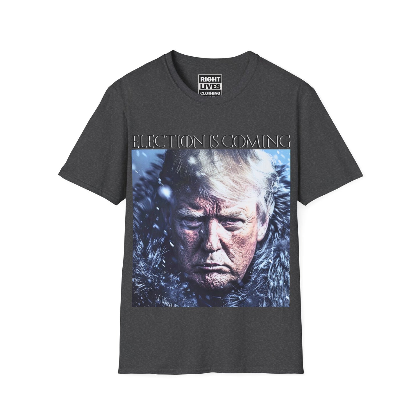 Election Is Coming Donald Trump T-Shirt Charcoal