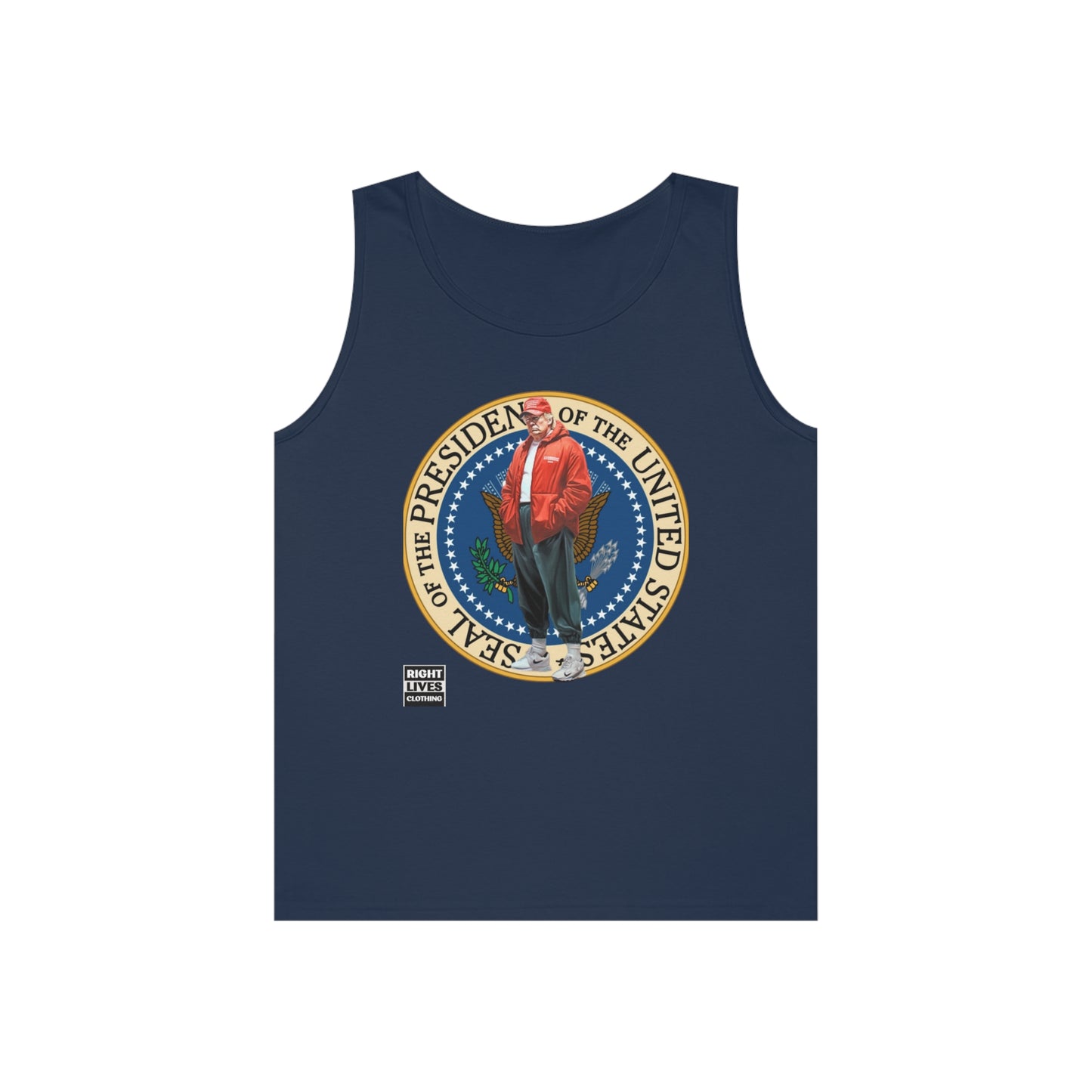 Supreme Donald Trump Pressy Seal Cotton Tank Top