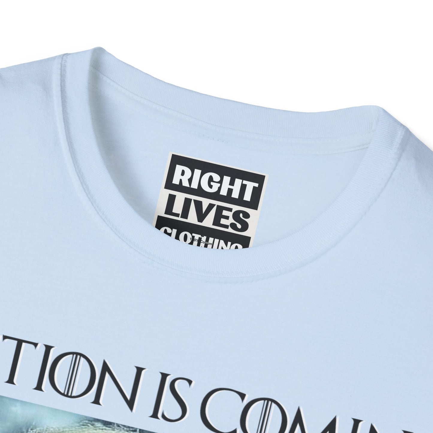 Donald Trump Election Is Coming Again T-shirt Light Blue