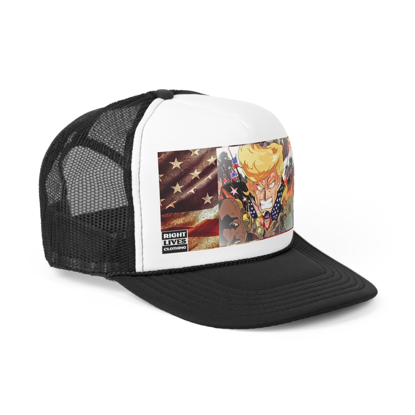 Animated Donald Trump Flag - Trucker Caps
