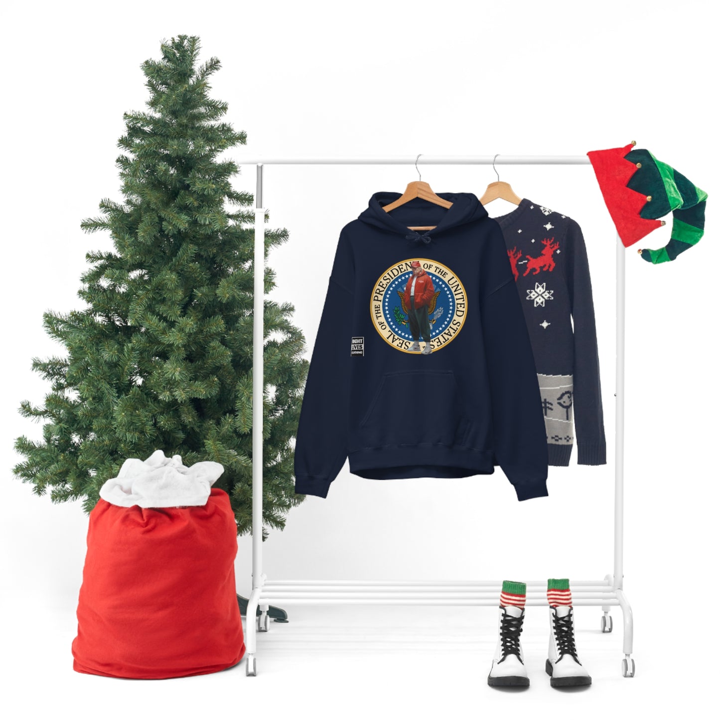 Donald Trump Street Pressy Seal Heavy Blend™ Hoodie