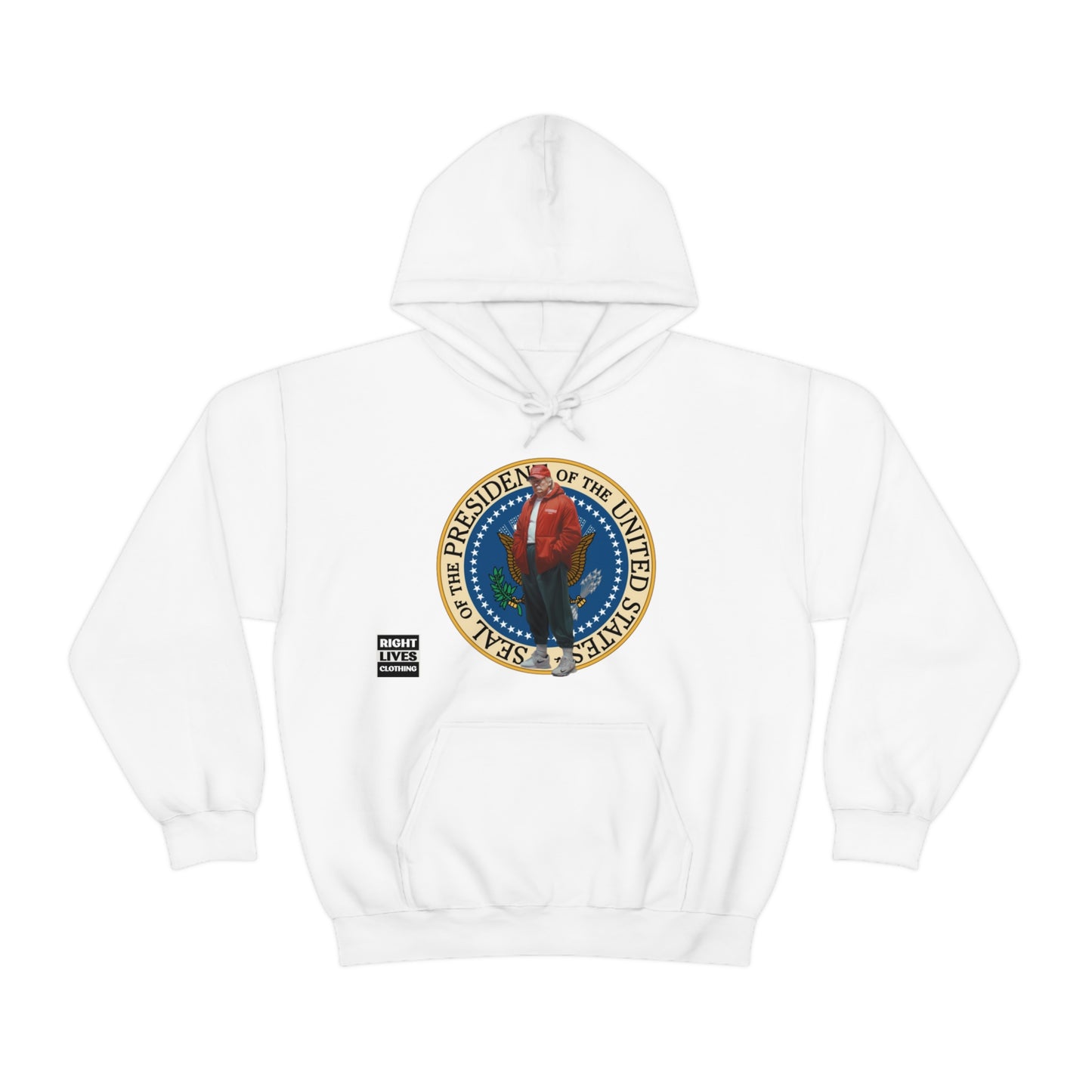 Donald Trump Street Pressy Seal Heavy Blend™ Hoodie