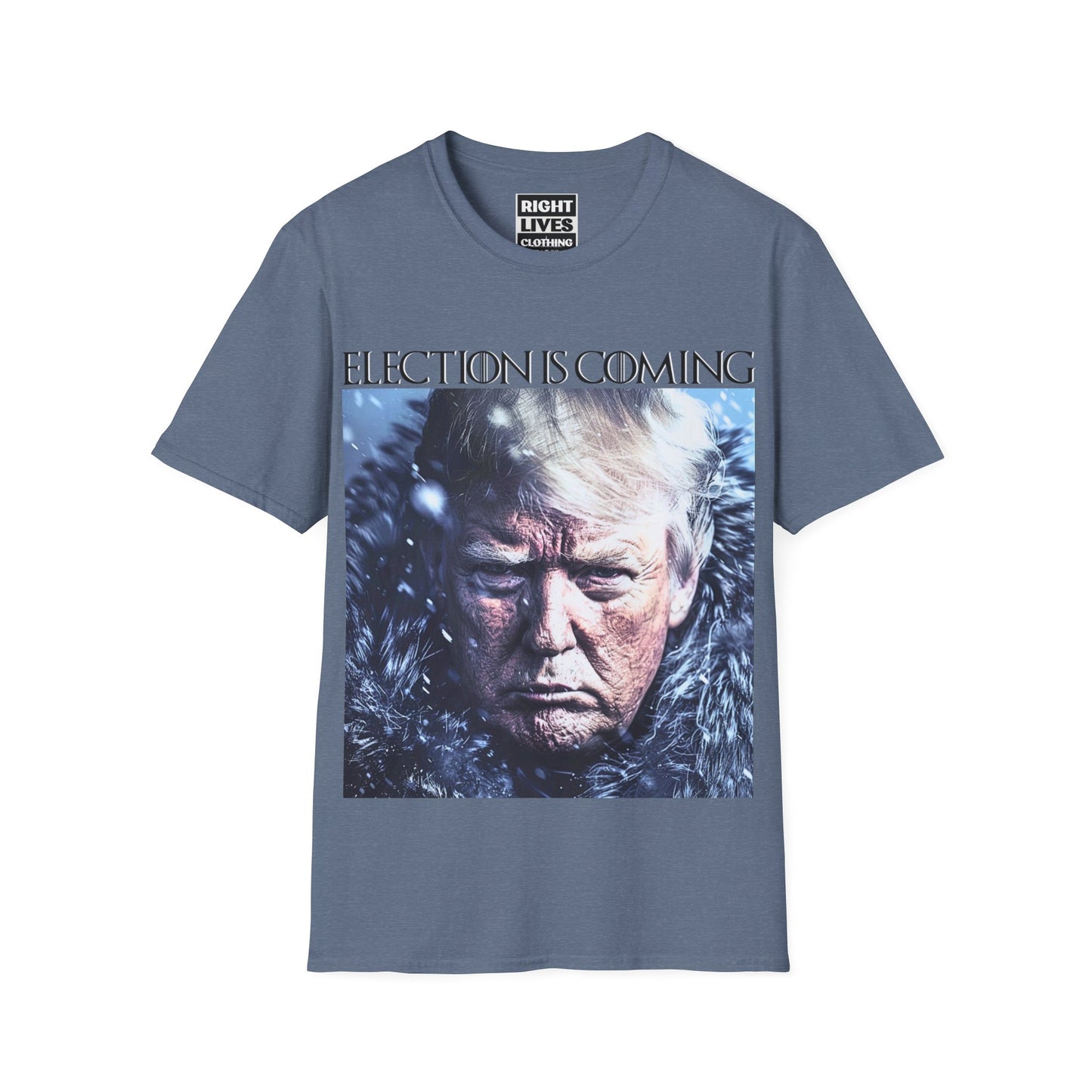 Election Is Coming Donald Trump T-Shirt Charcoal