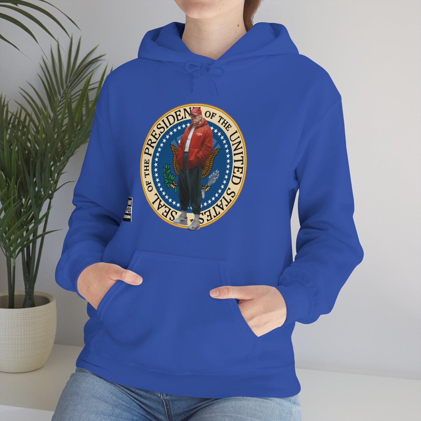 Donald Trump Street Pressy Seal Heavy Blend™ Hoodie