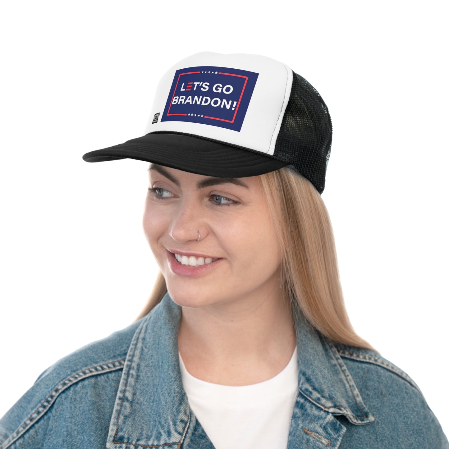 Lets Go Brandon Navy -Trucker Caps
