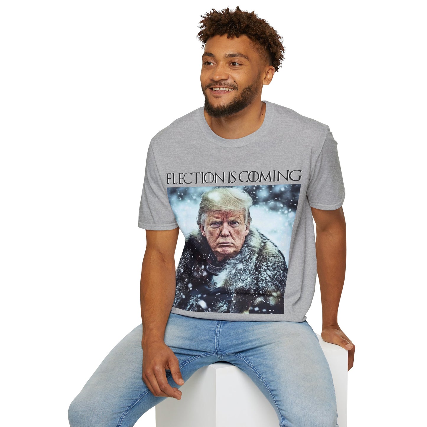 Donald Trump Election Is Coming Again T-shirt Light Blue
