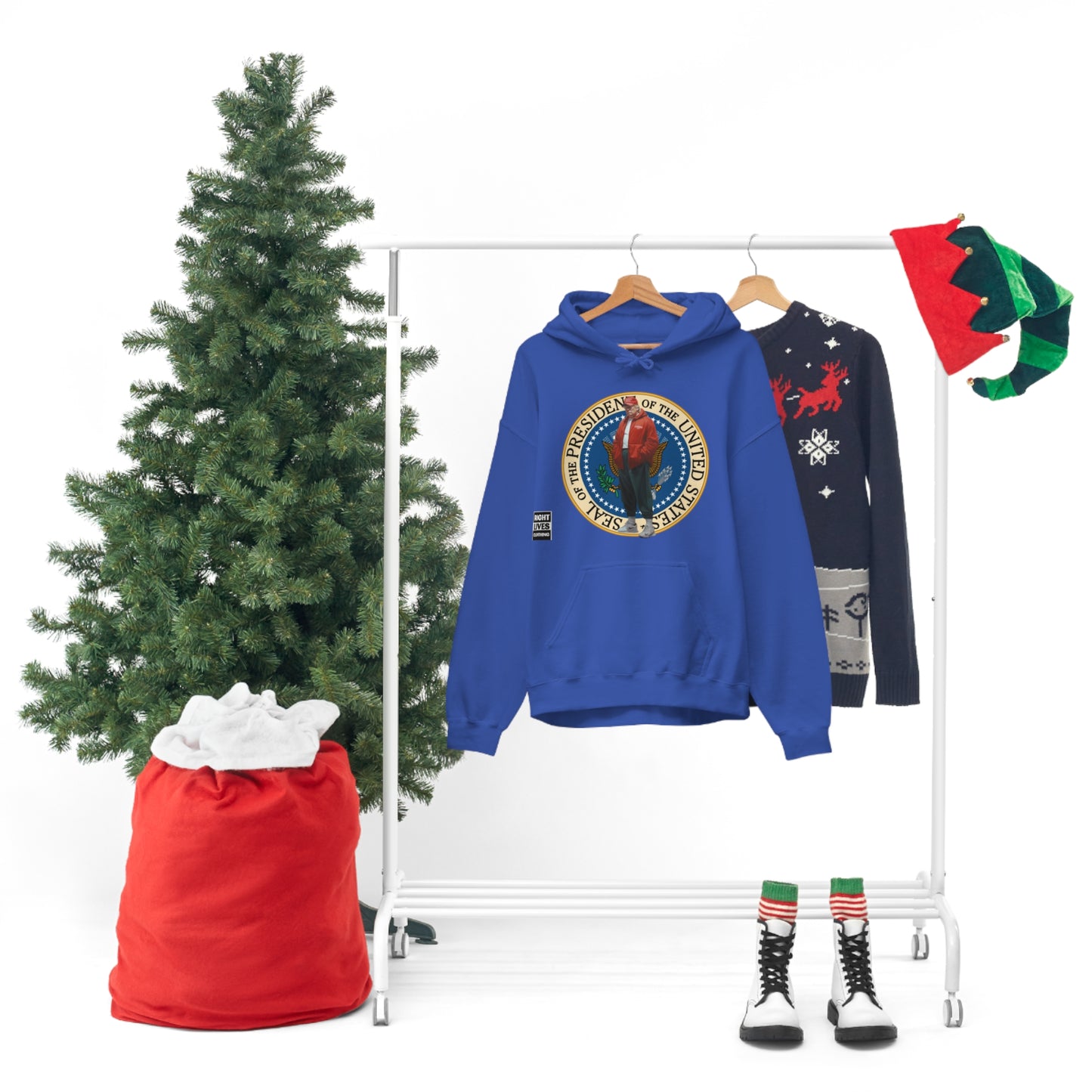 Donald Trump Street Pressy Seal Heavy Blend™ Hoodie