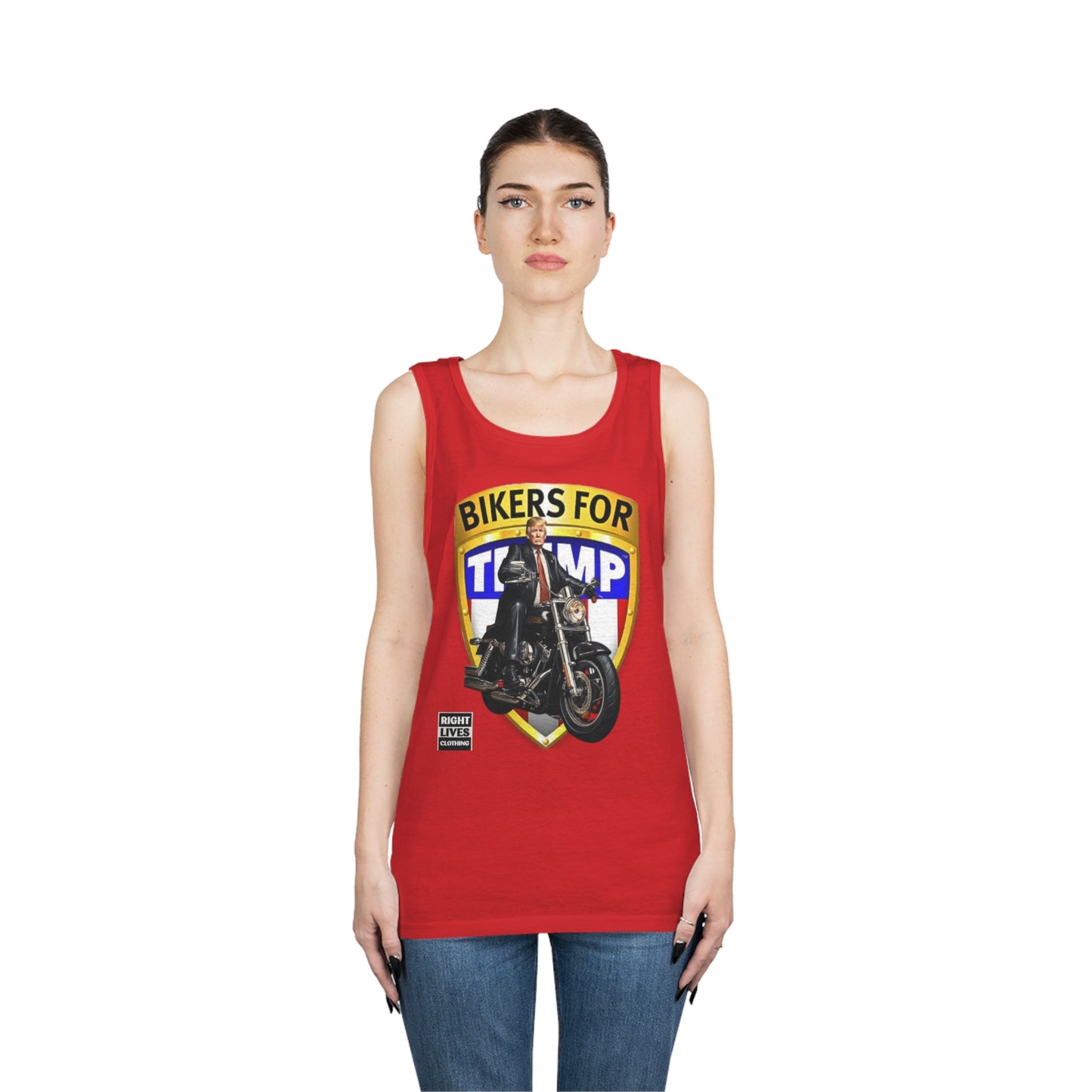 Bikers For Donald Trump Cotton Tank Top
