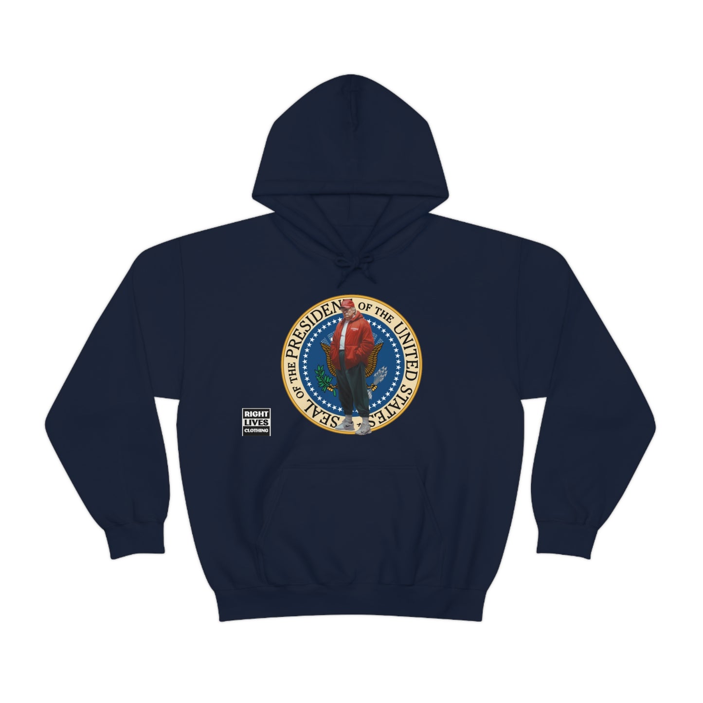 Donald Trump Street Pressy Seal Heavy Blend™ Hoodie