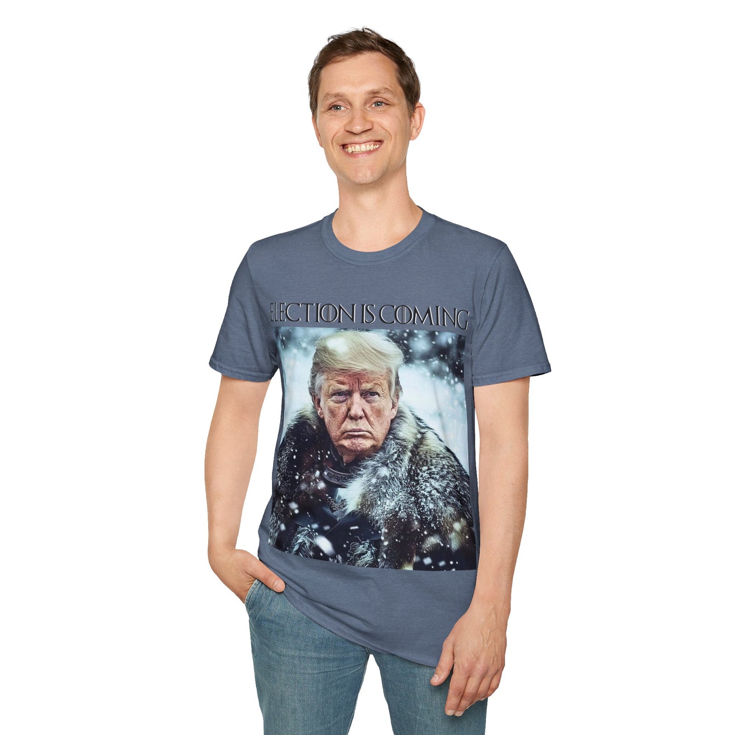 Donald Trump Election Is Coming Again T-shirt Light Blue