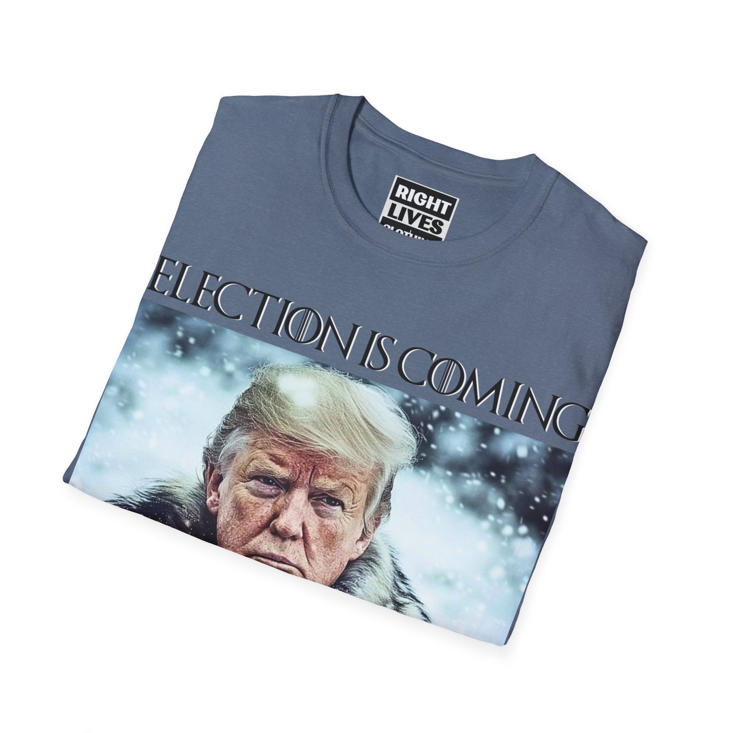 Donald Trump Election Is Coming Again T-shirt Light Blue