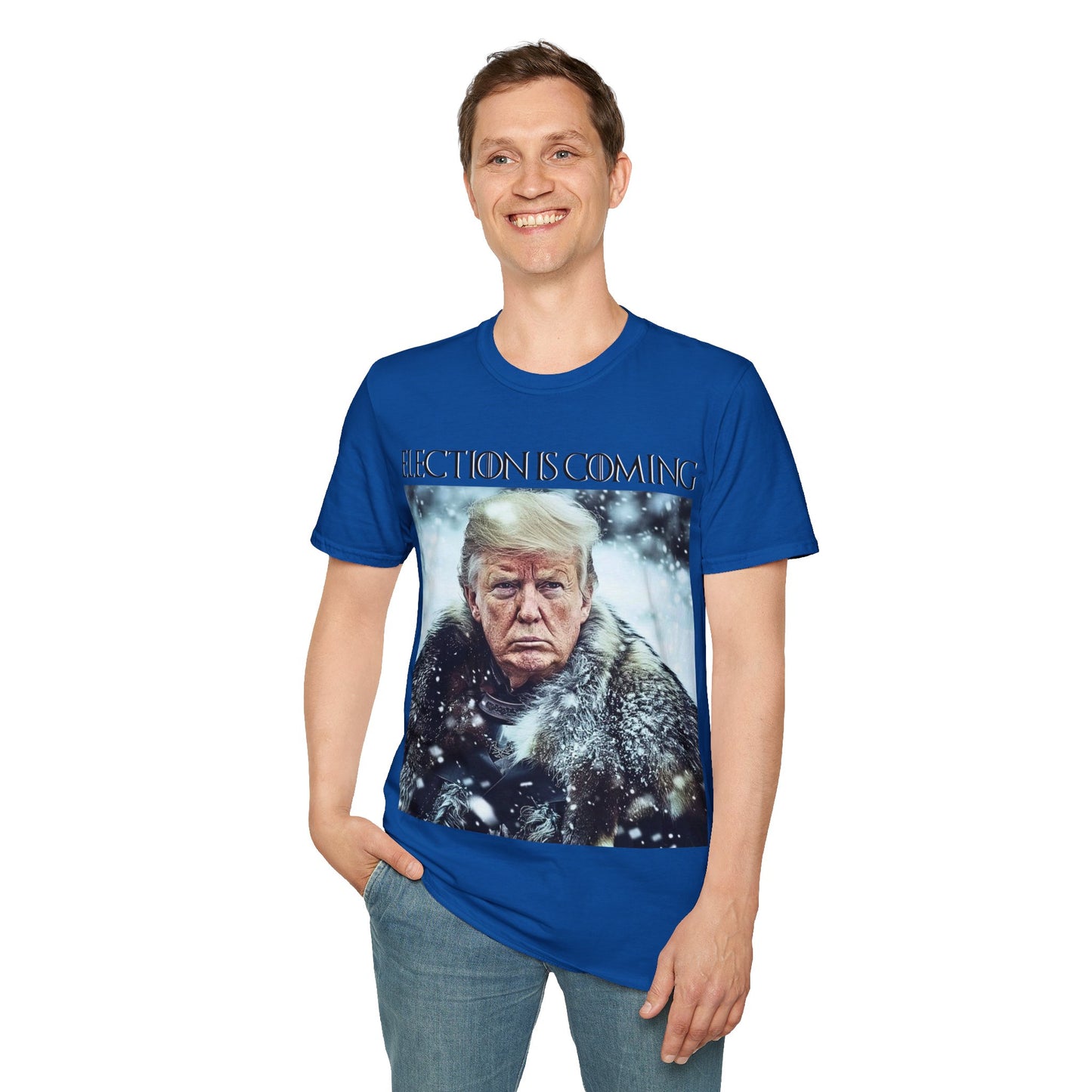 Donald Trump Election Is Coming Again T-shirt Light Blue