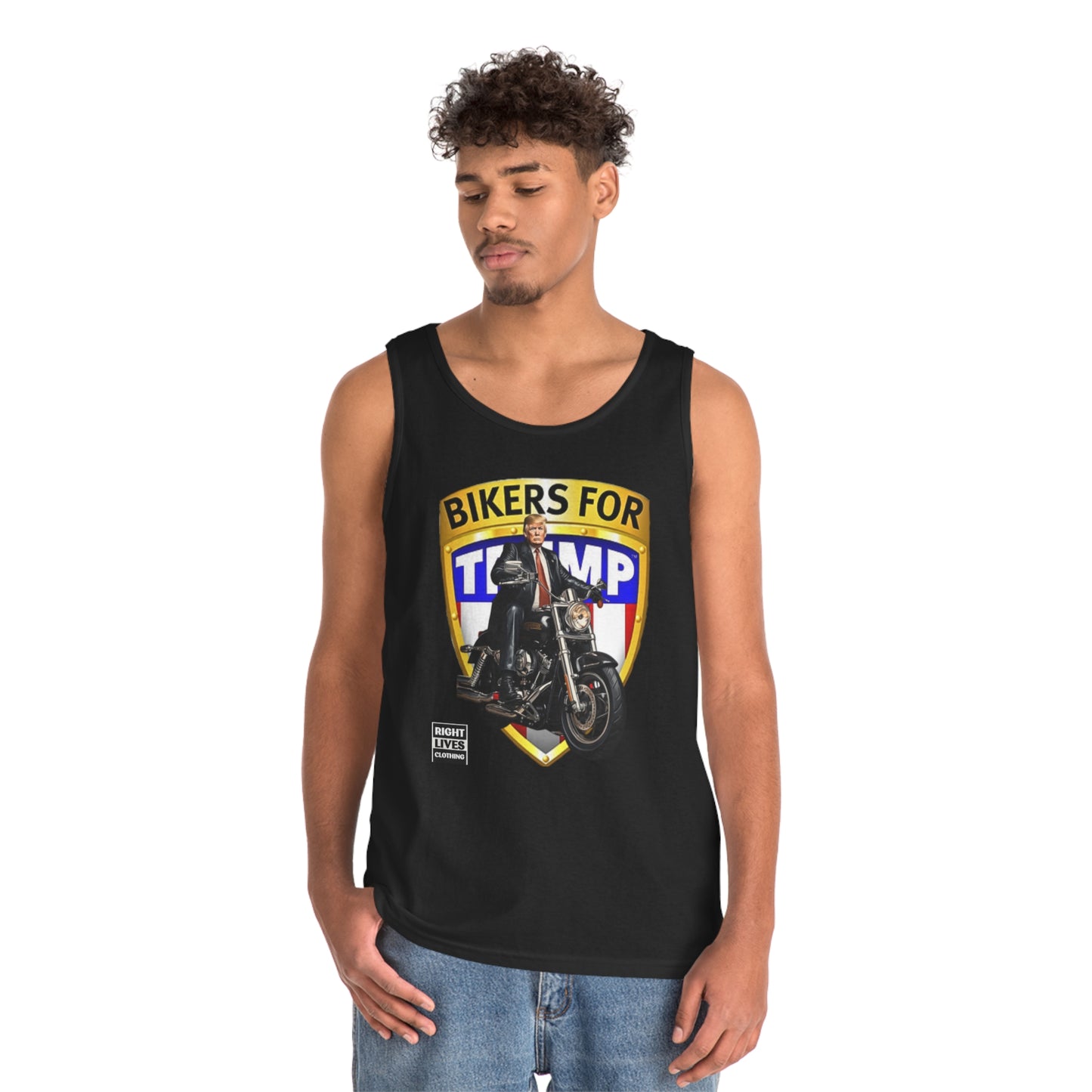 Bikers For Donald Trump Cotton Tank Top