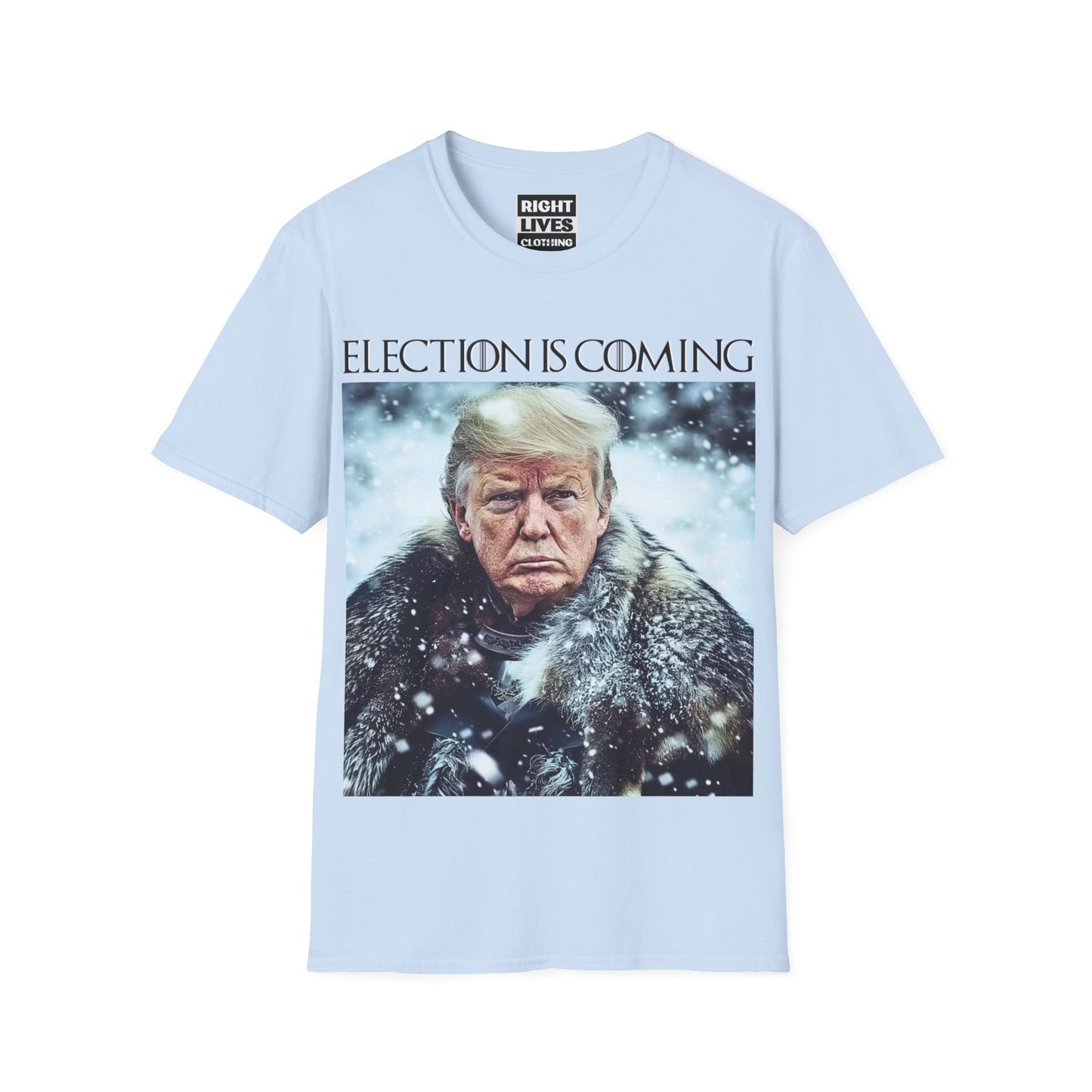 Donald Trump Election Is Coming Again T-shirt Light Blue