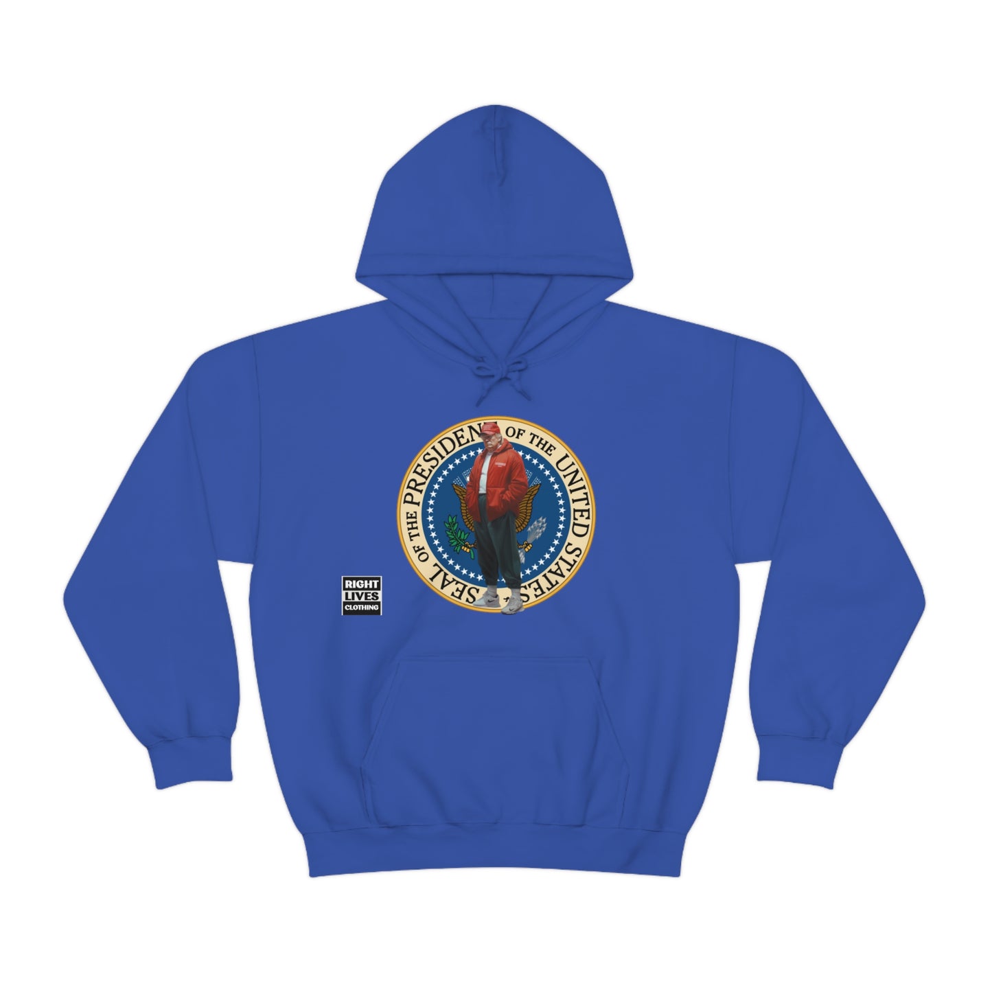 Donald Trump Street Pressy Seal Heavy Blend™ Hoodie