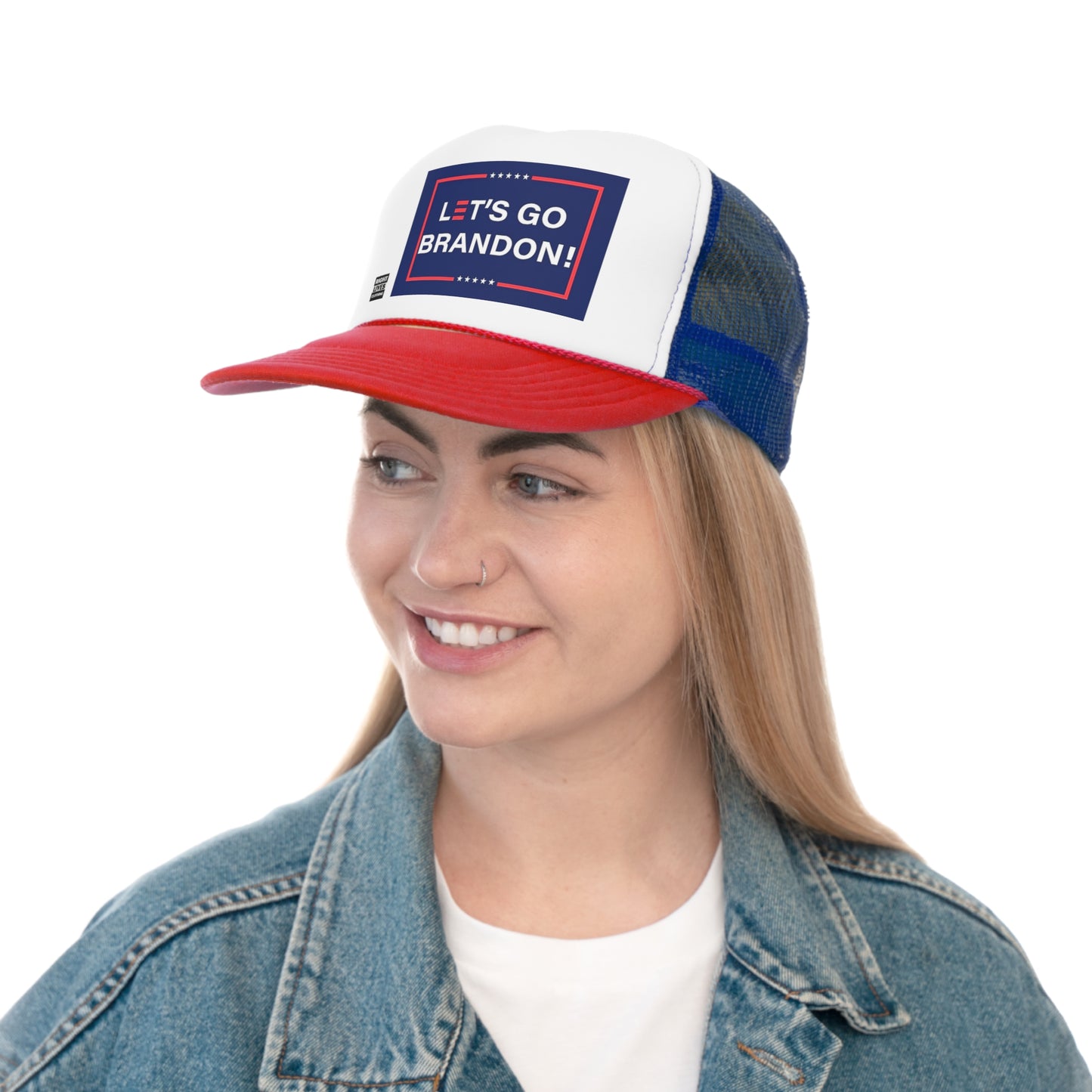 Lets Go Brandon Navy -Trucker Caps