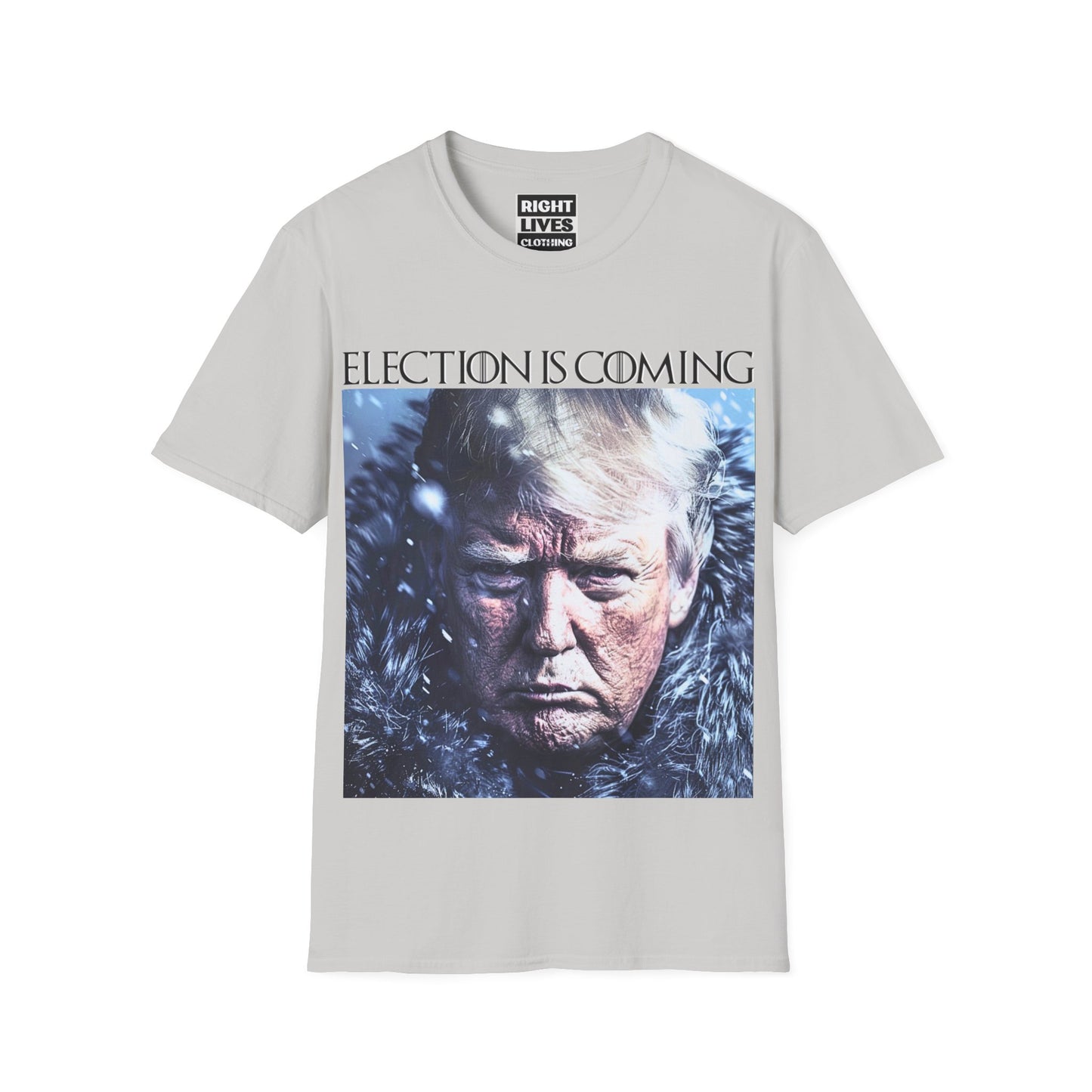 Election Is Coming Donald Trump T-Shirt Charcoal