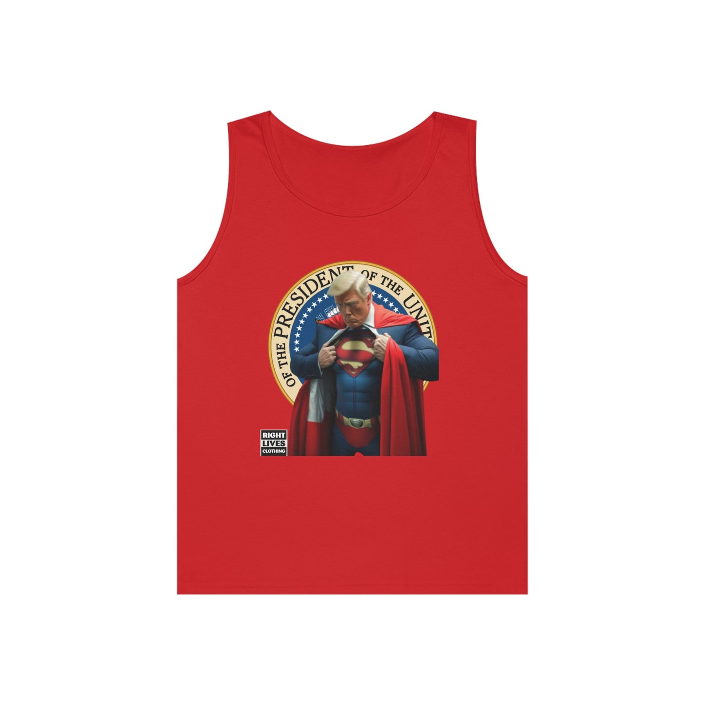 Super Donald Trump Pressy Seal Cotton Tank Top