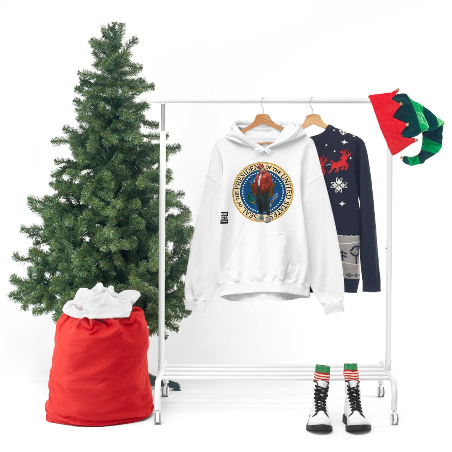 Donald Trump Street Pressy Seal Heavy Blend™ Hoodie