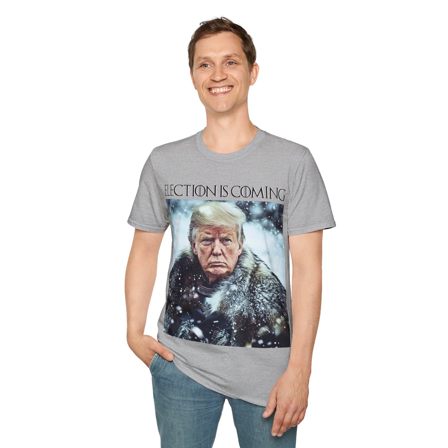 Donald Trump Election Is Coming Again T-shirt Light Blue