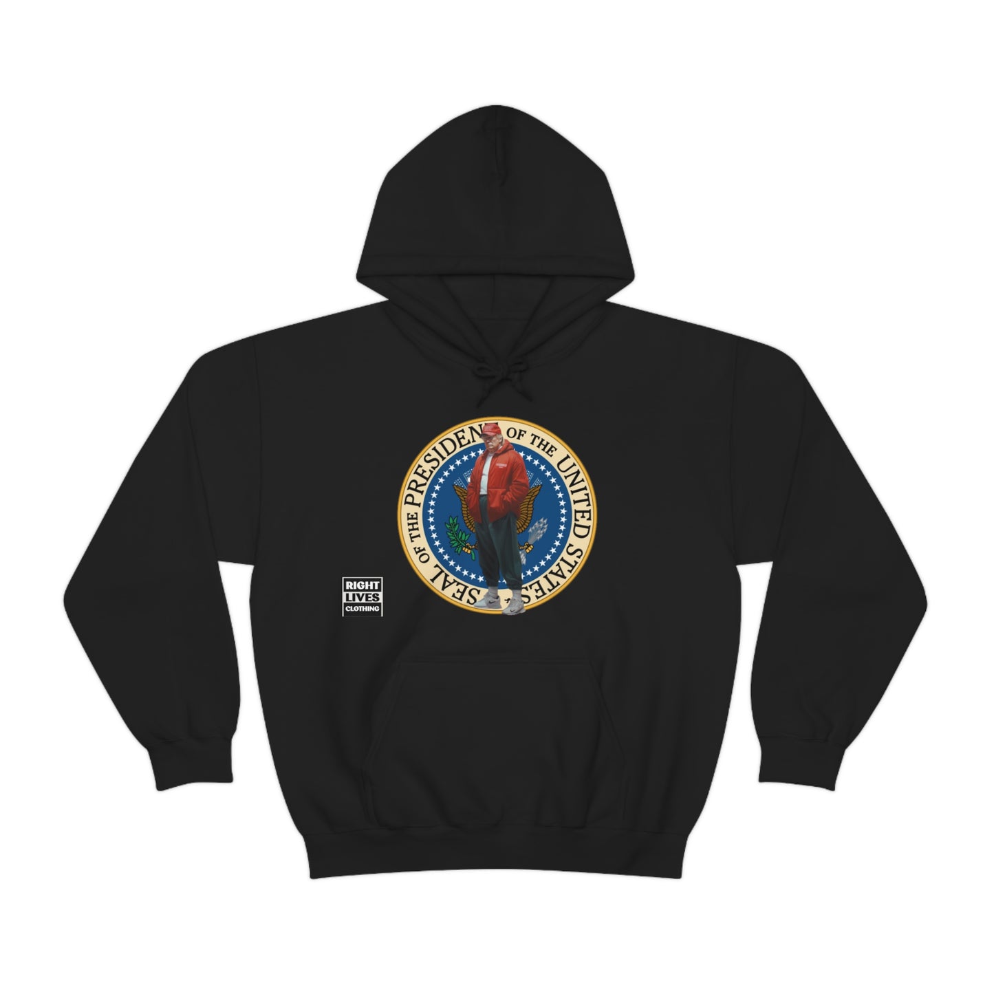 Donald Trump Street Pressy Seal Heavy Blend™ Hoodie