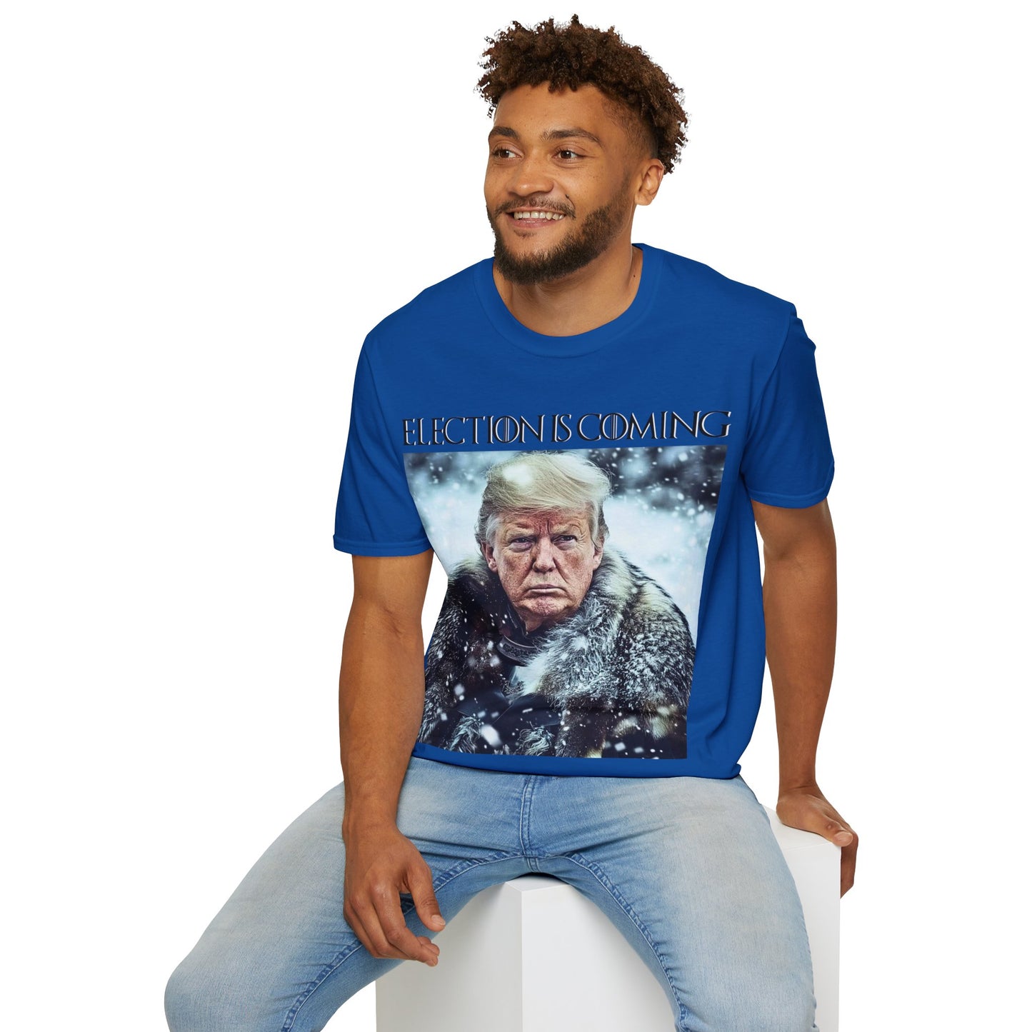 Donald Trump Election Is Coming Again T-shirt Light Blue