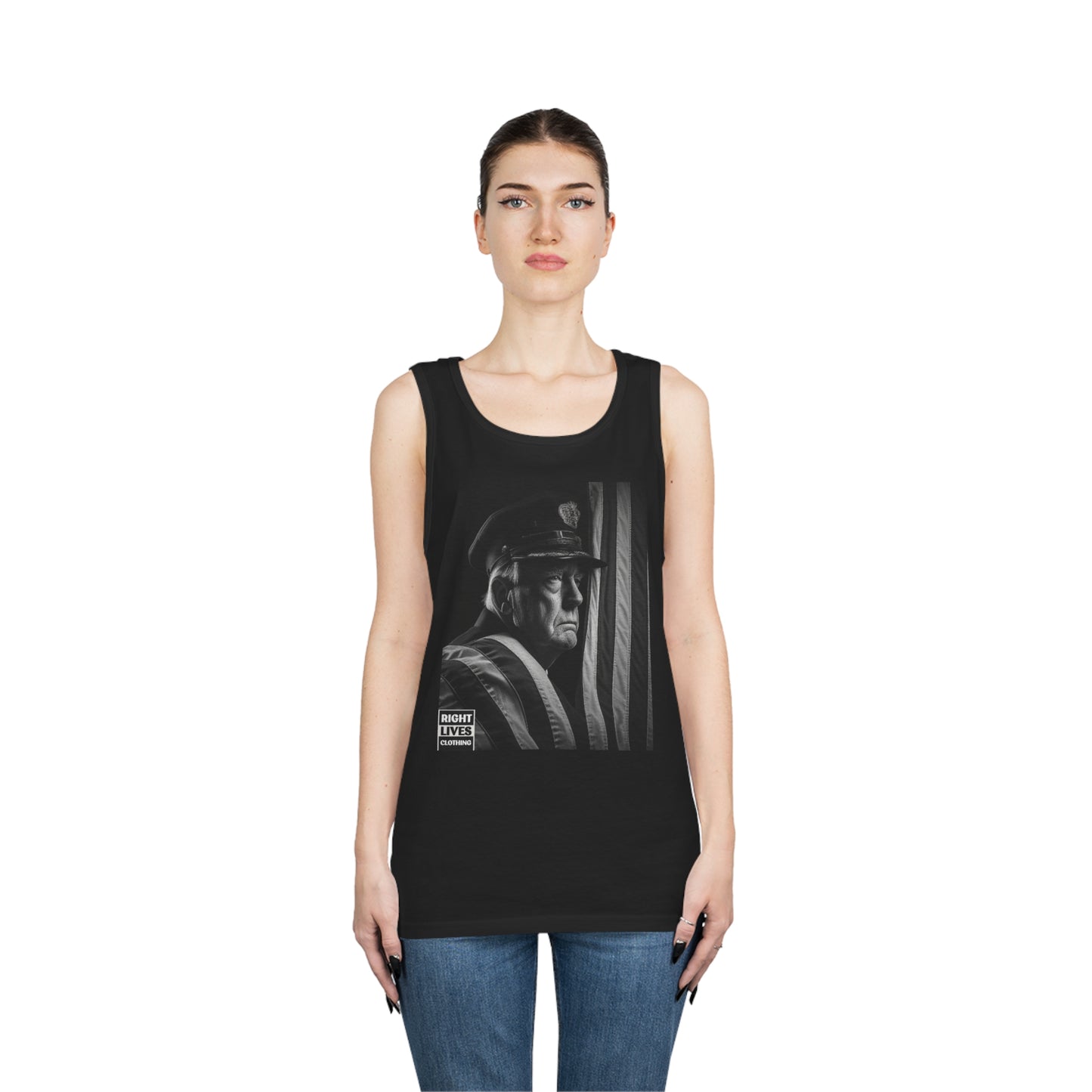 Trump Flag Tank - Unisex Heavy Cotton Tank Top