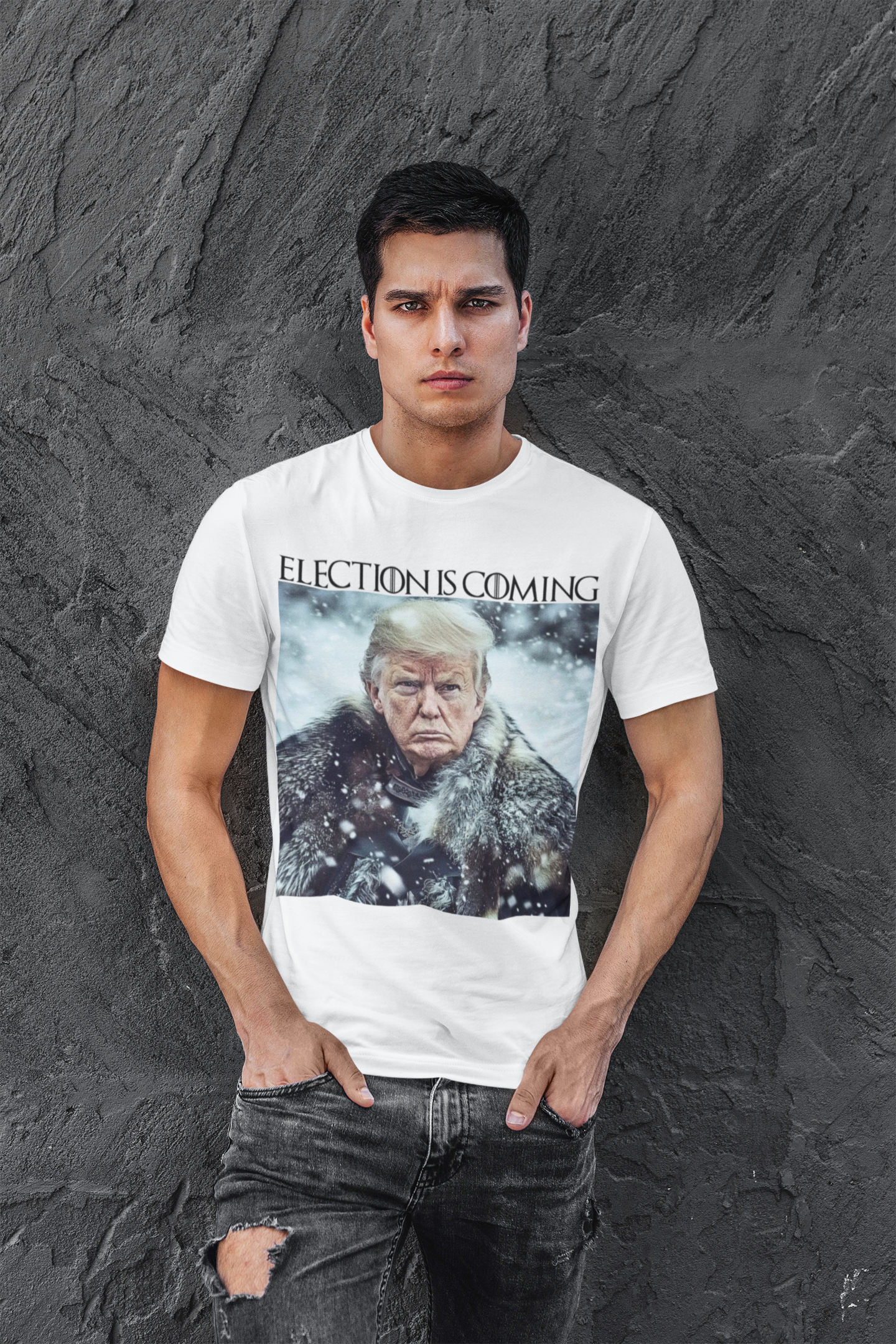 Donald Trump Election Is Coming Again T-shirt Light Blue