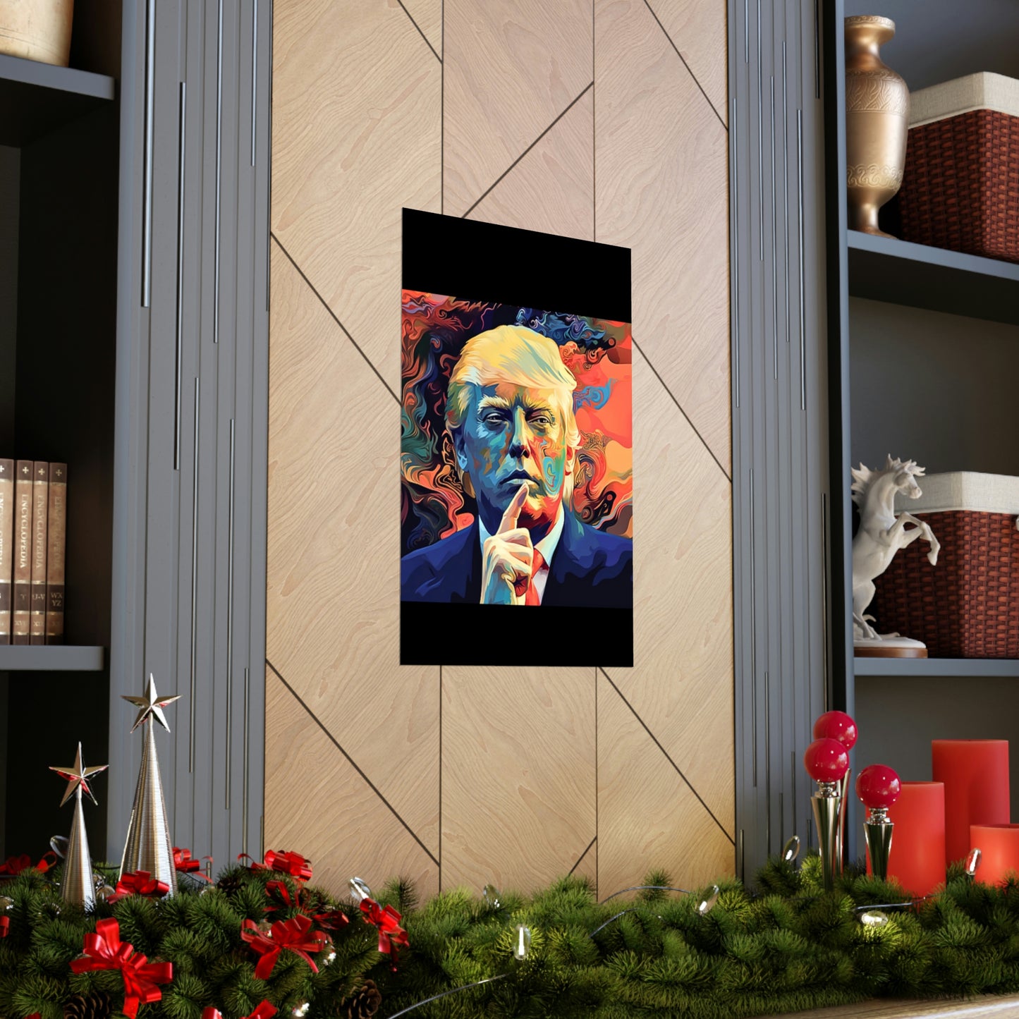 Artistic Donald Trump Shhhhh Poster