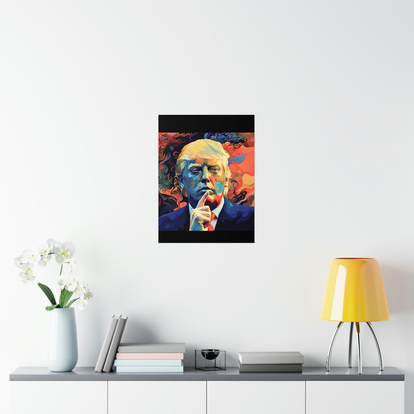 Artistic Donald Trump Shhhhh Poster